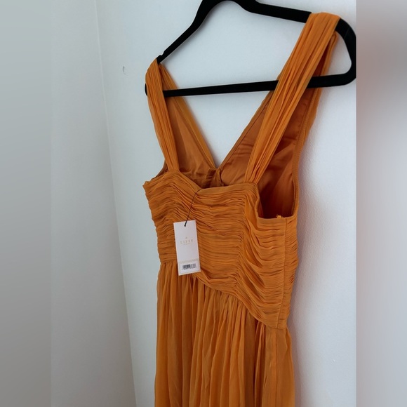 Lipsy Orange Empire Line Maxi Event Dress NWT - Picture 14 of 16